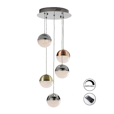 Подвесной светильник Sphere 5L LED Ø33 DIM разноцветный 400_400_2943824